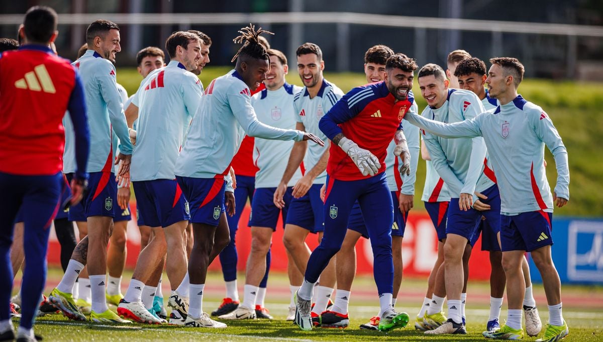 Los futbolistas de España eligen sus dorsales