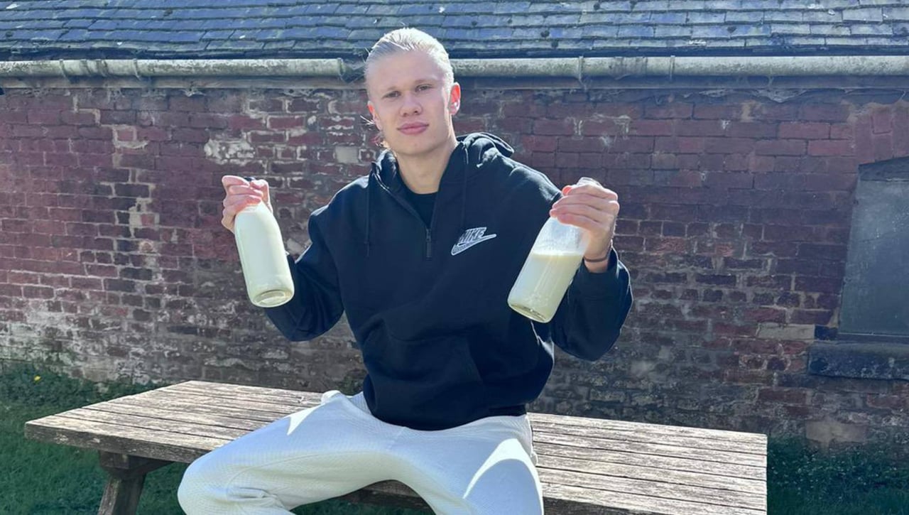 ¿De qué están hechos los batidos que bebe Haaland antes de entrenar?