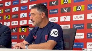 García Pimienta valora la situación de Isaac Romero, Navas, Iheanacho y Collado