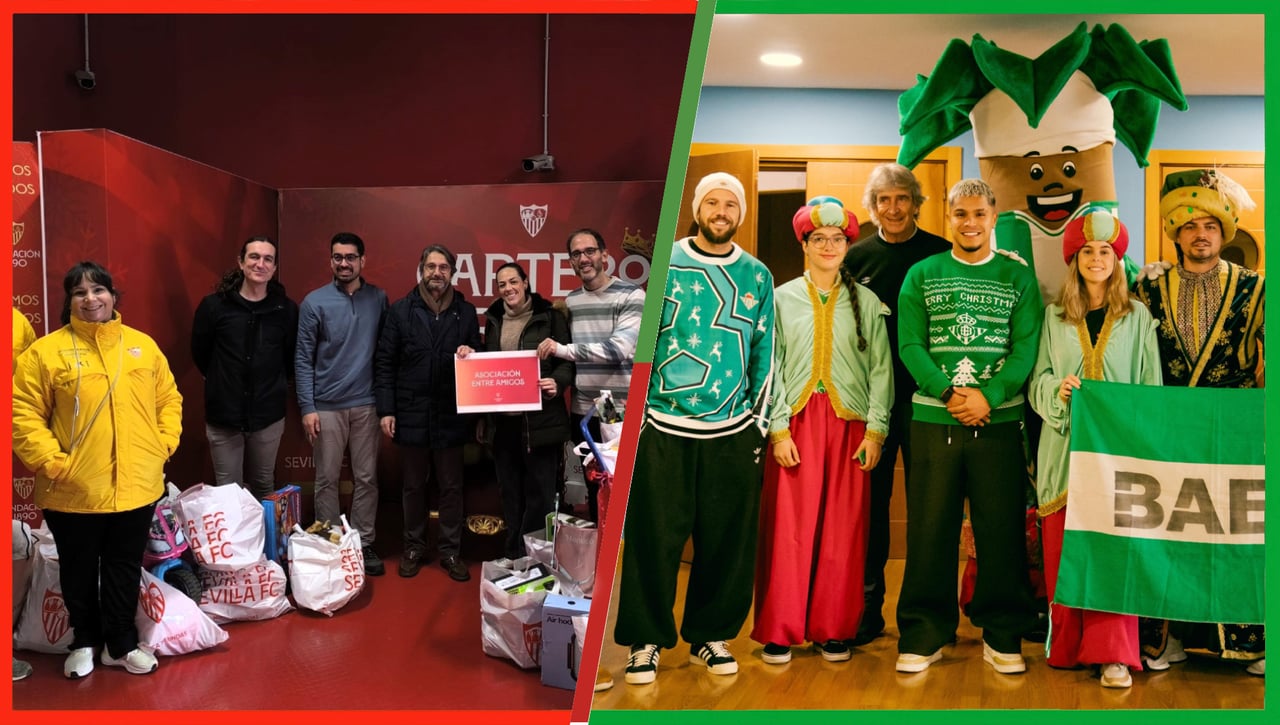 Sevilla y Betis alegran el fin de año a los más pequeños