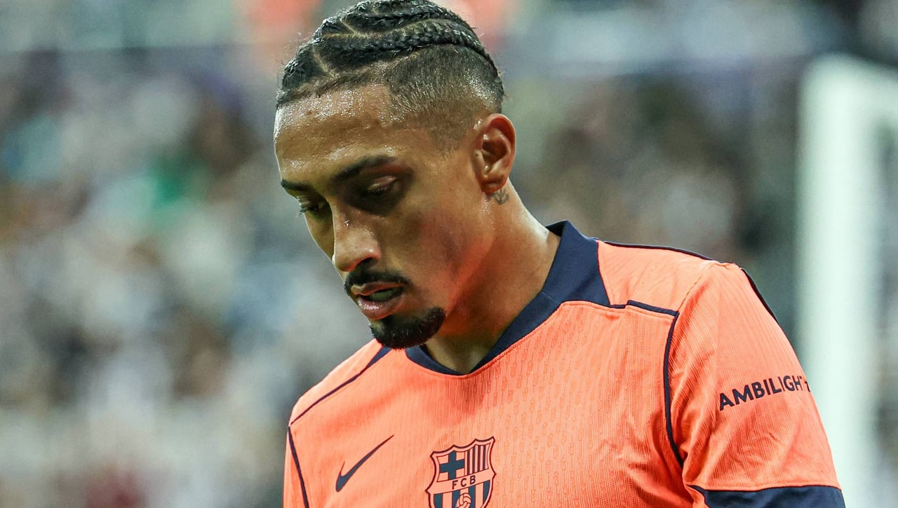 Más problemas para el Barcelona: Raphinha, lesionado 3 semanas