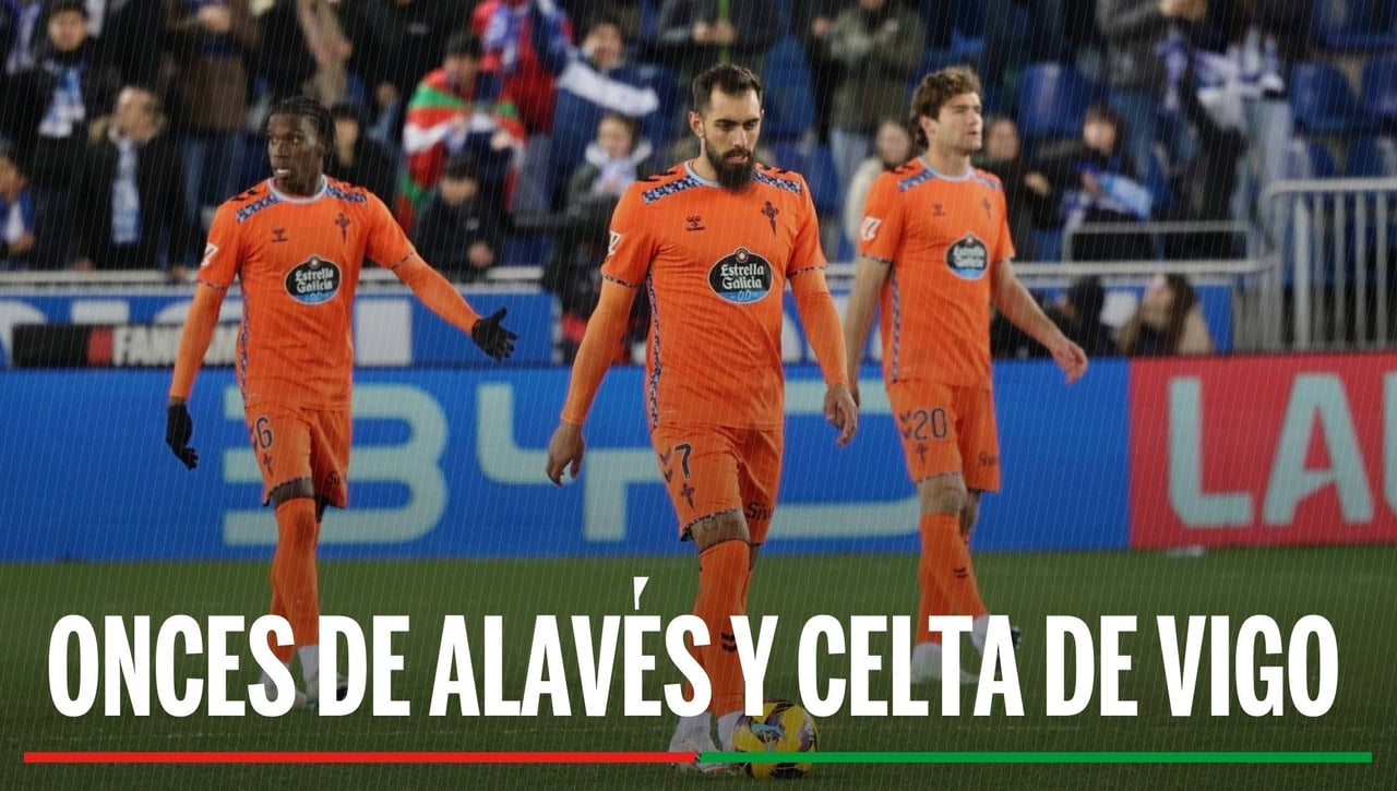 Alineaciones Alavés - Celta de Vigo: Alineación confirmada de Alavés y Celta de Vigo en la jornada 13 de LaLiga