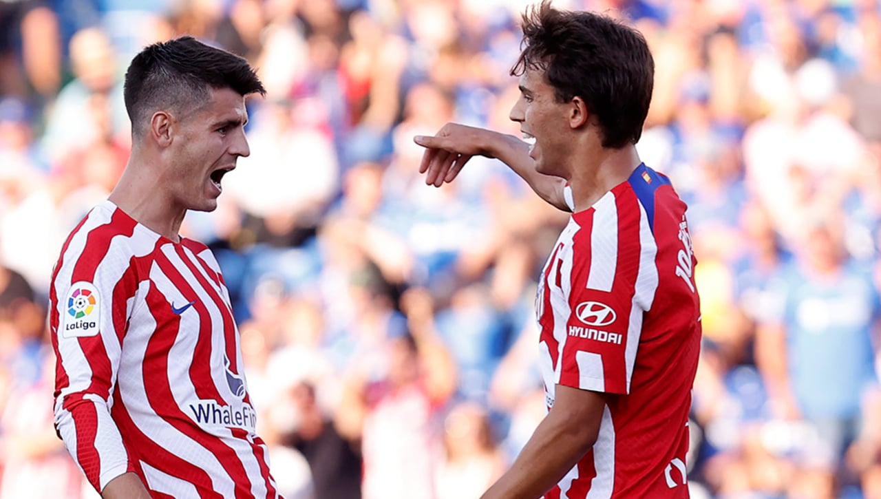 Getafe 0-3 Atlético de Madrid: Joao apunta, Morata dispara