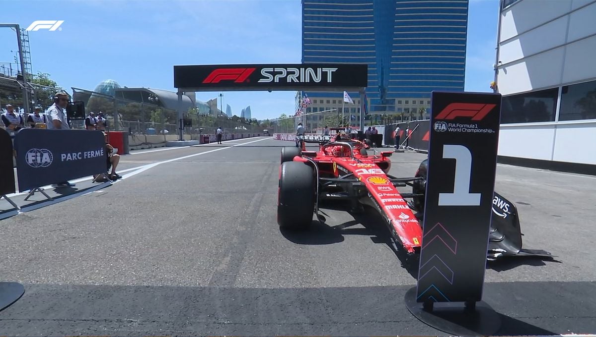 GP Azerbaiyán F1: Leclerc se lleva la pole del sprint; Sainz y Alonso saldrán lejos del monegasco 