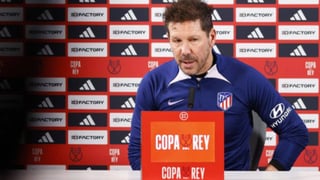 Simeone mete el primer gol en la previa del derbi copero y señala a Savic