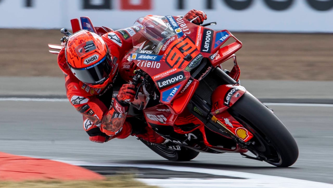 Marc Márquez se guarda sus cartas en Gran Bretaña