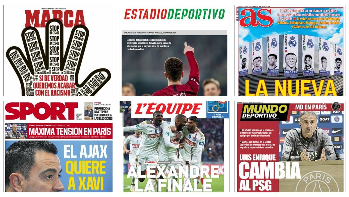Racismo, el futuro Real Madrid, Luis Enrique y Xavi... así vienen las portadas
