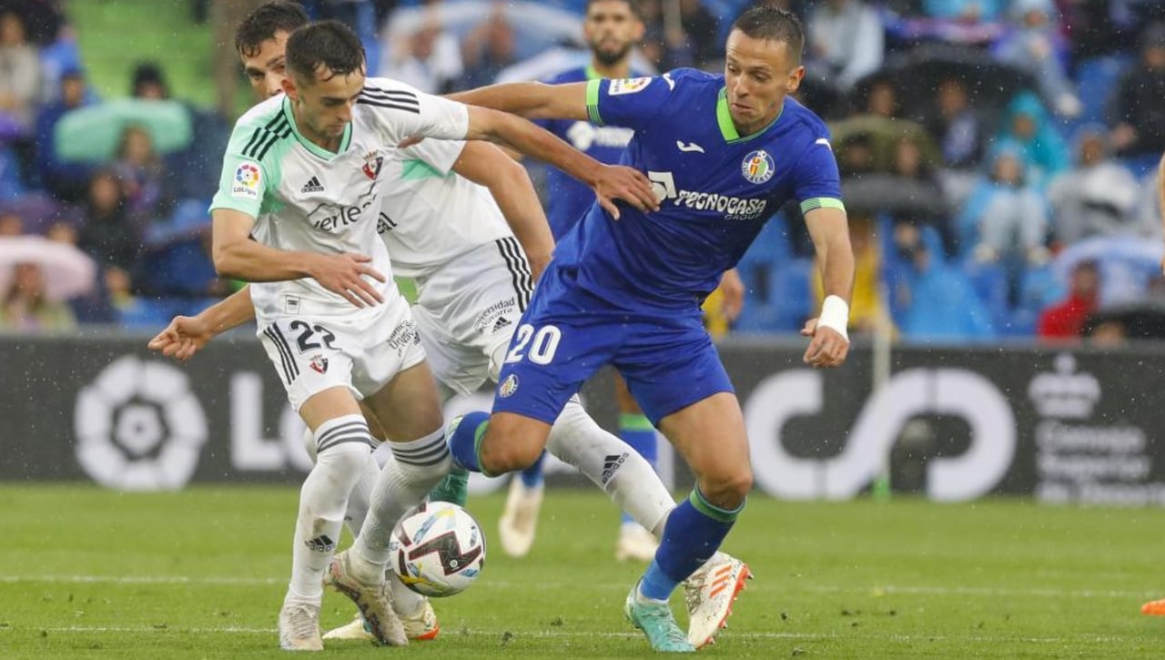 Getafe – Osasuna: Horario y dónde ver en TV hoy el partido de LaLiga EA Sports