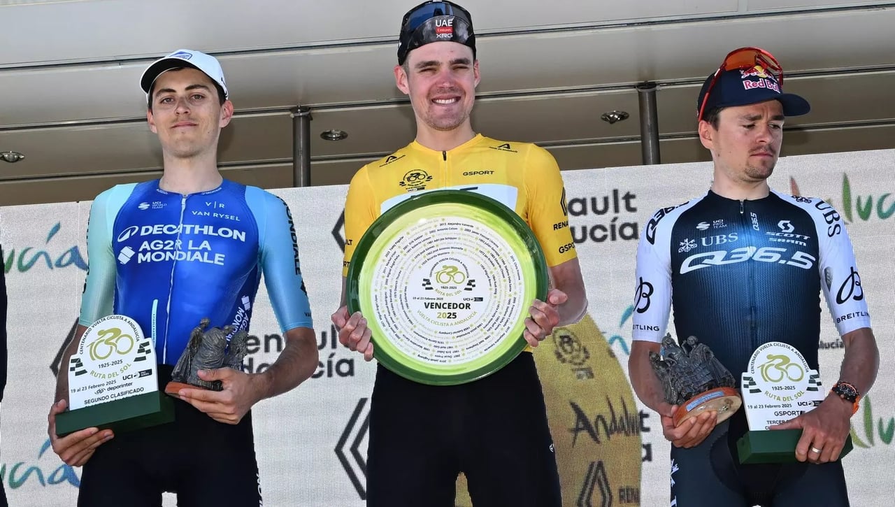 Clasificación final de la Vuelta a Andalucía 2025 tras la 5 y última etapa - Barrenetxea triunfa y Sivakov se proclama campeón