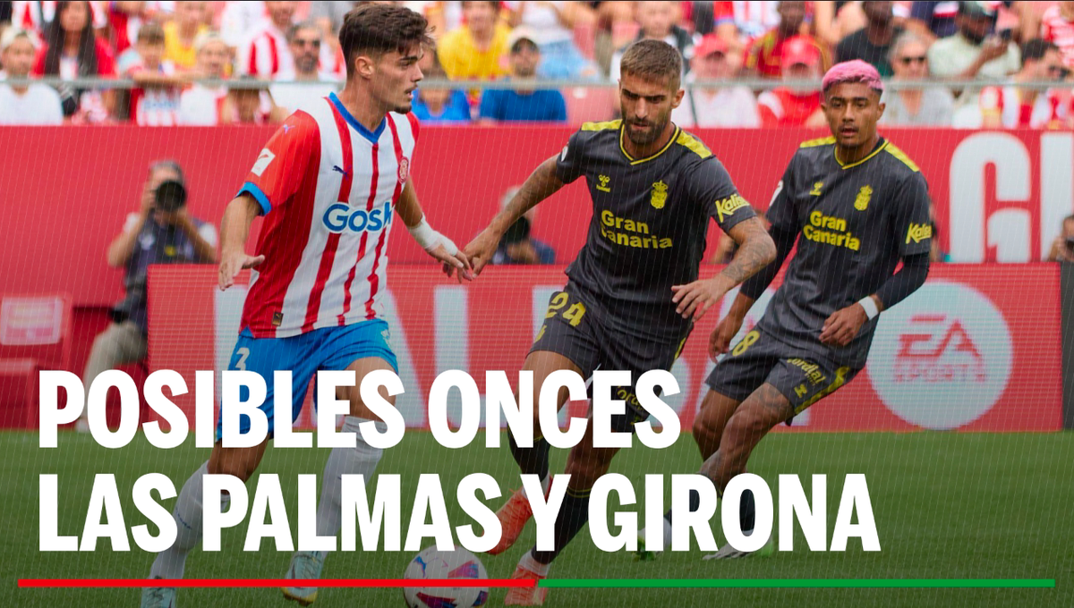 Alineaciones Las Palmas - Girona: Alineación posible de Las Palmas y Girona en el partido de hoy de LaLiga EA Sports