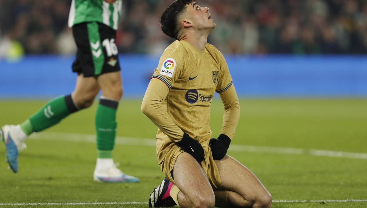 Las piernas de Pedri dicen basta