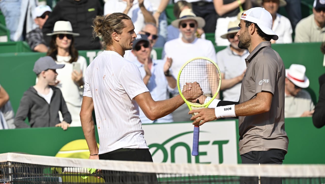 Matteo Berrettini le contesta a Zverev y le pone las pilas en Montecarlo