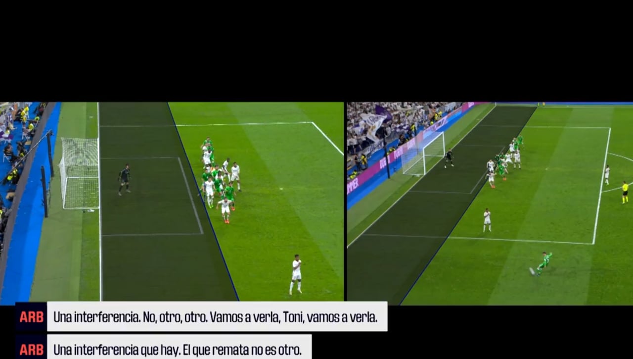 Los vergonzosos audios del VAR en el gol anulado a Johnny: "Vamos a verlo, Toni; la pantalla está como rota..."