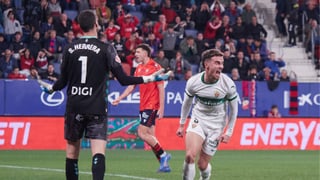Osasuna 1-1 Elche: Sergio Herrera para bien y para mal