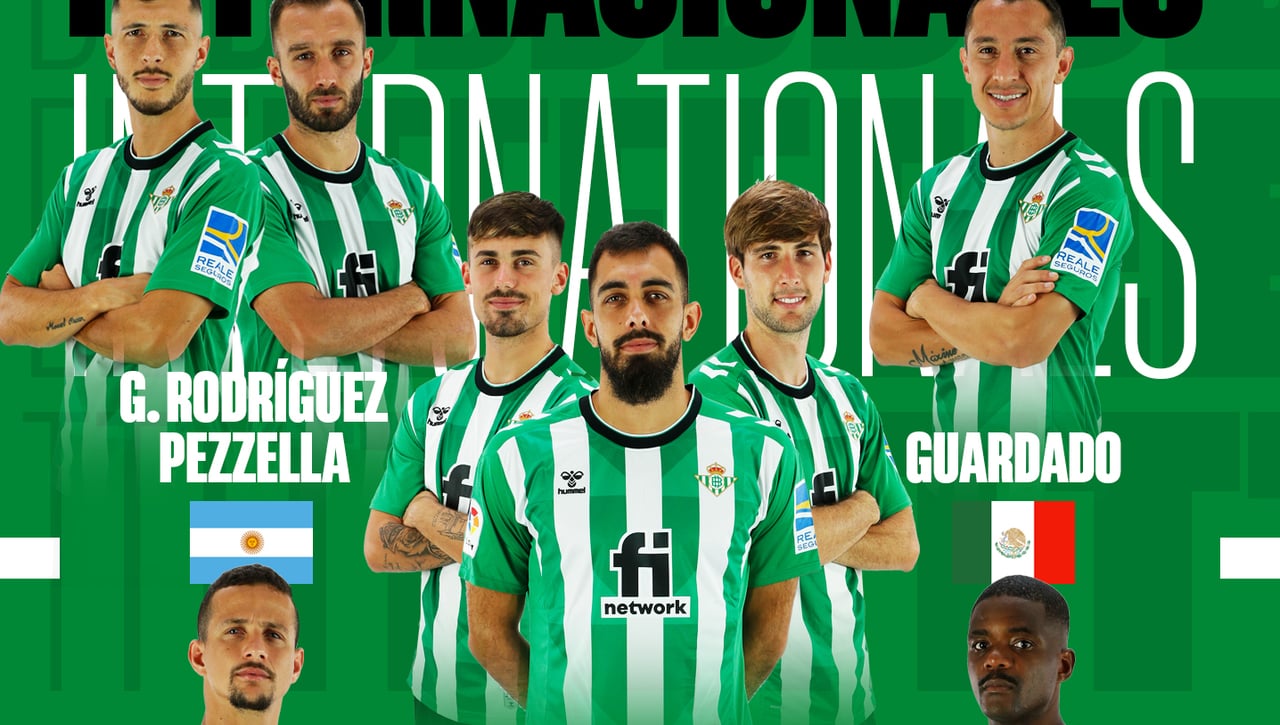 La agenda de los internacionales del Betis en este parón de selecciones