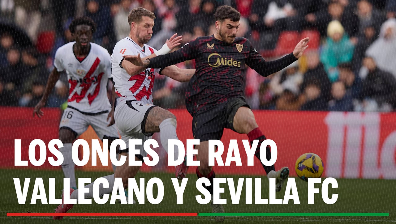 Alineaciones confirmadas en el Rayo - Sevilla: Alineación de Rayo Vallecano y Sevilla FC en la jornada 7ª de LaLiga EA Sports