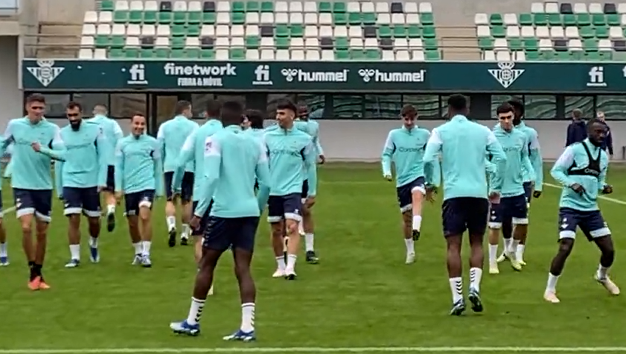 Tres novedades en el entrenamiento del Betis