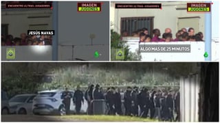 Los biris visitan el entrenamiento del Sevilla previo al derbi ante el Betis