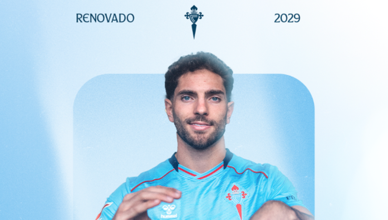 El Celta de Vigo cierra y anuncia la renovación de Javi Rueda