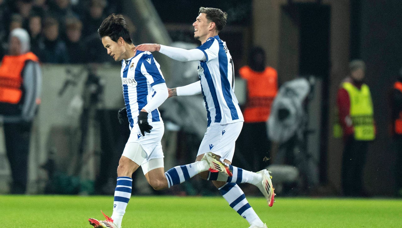 Dos bajas en la Real Sociedad para la próxima jornada