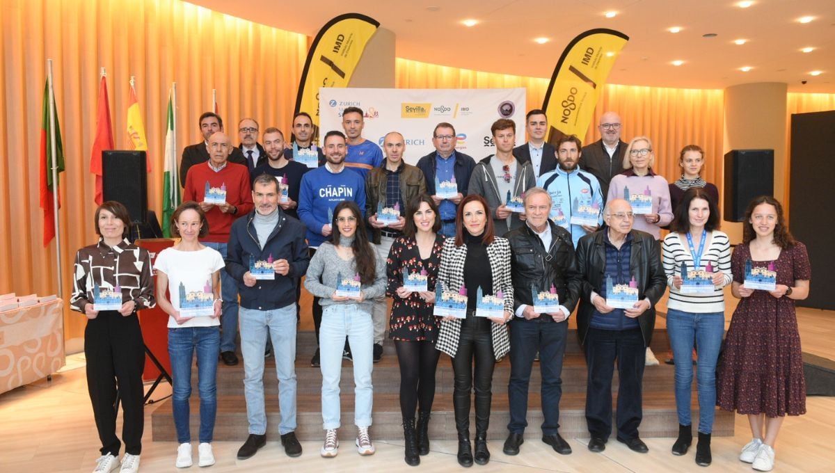Rubén Álvarez y Remedios Pérez, distinguidos como mejores corredores sevillanos del Zurich Maratón de Sevilla