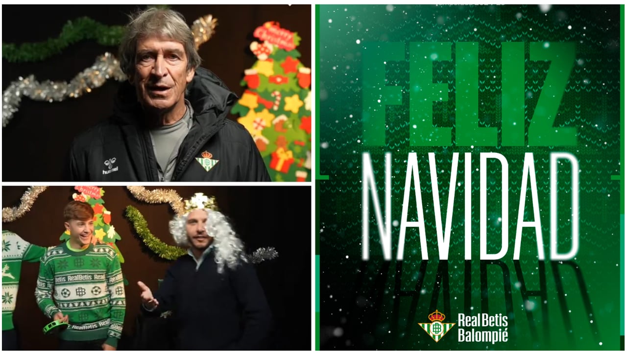 El mensaje navideño de Pellegrini y el desternillante villancico del Betis