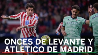 Alineaciones Levante - Atlético de Madrid: Alineación probable de Levante y Atlético de Madrid en la jornada 22 