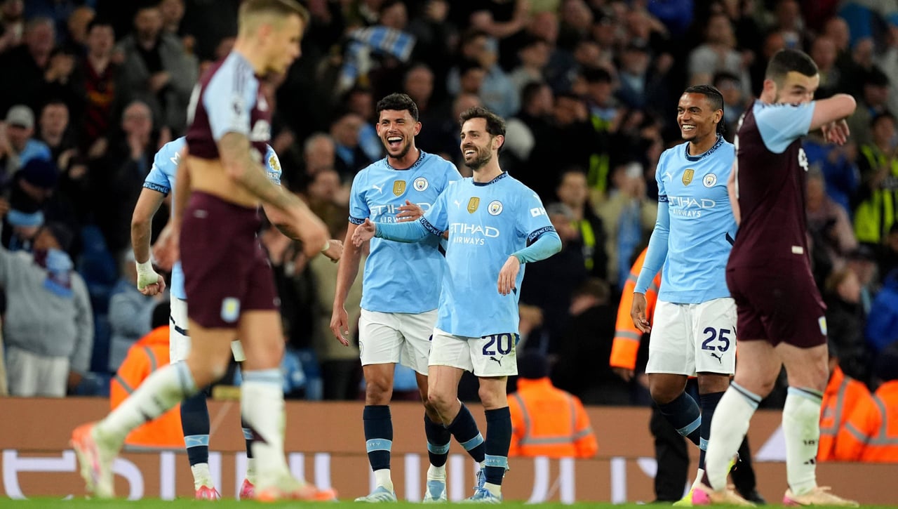Manchester City 2-1 Aston Villa: El descuento guía a Guardiola a la Champions