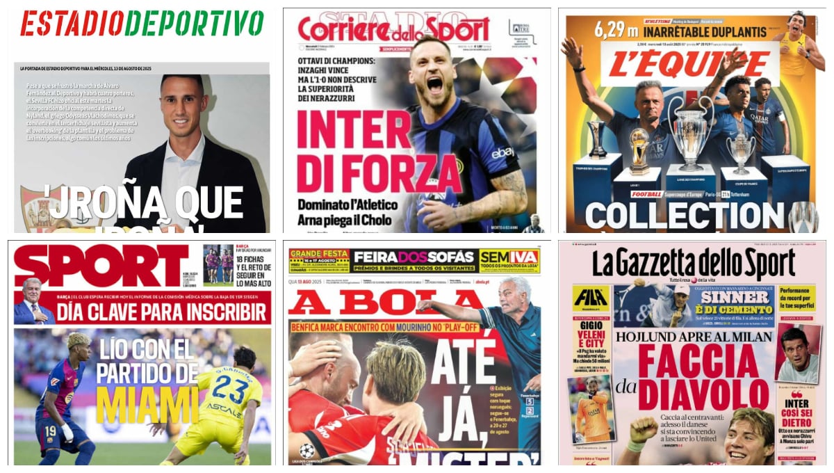 El fichaje de Vlachodimos, la victoria del Real Madrid en Tirol, la previa de la Supercopa de Europa... así vienen las portadas de hoy