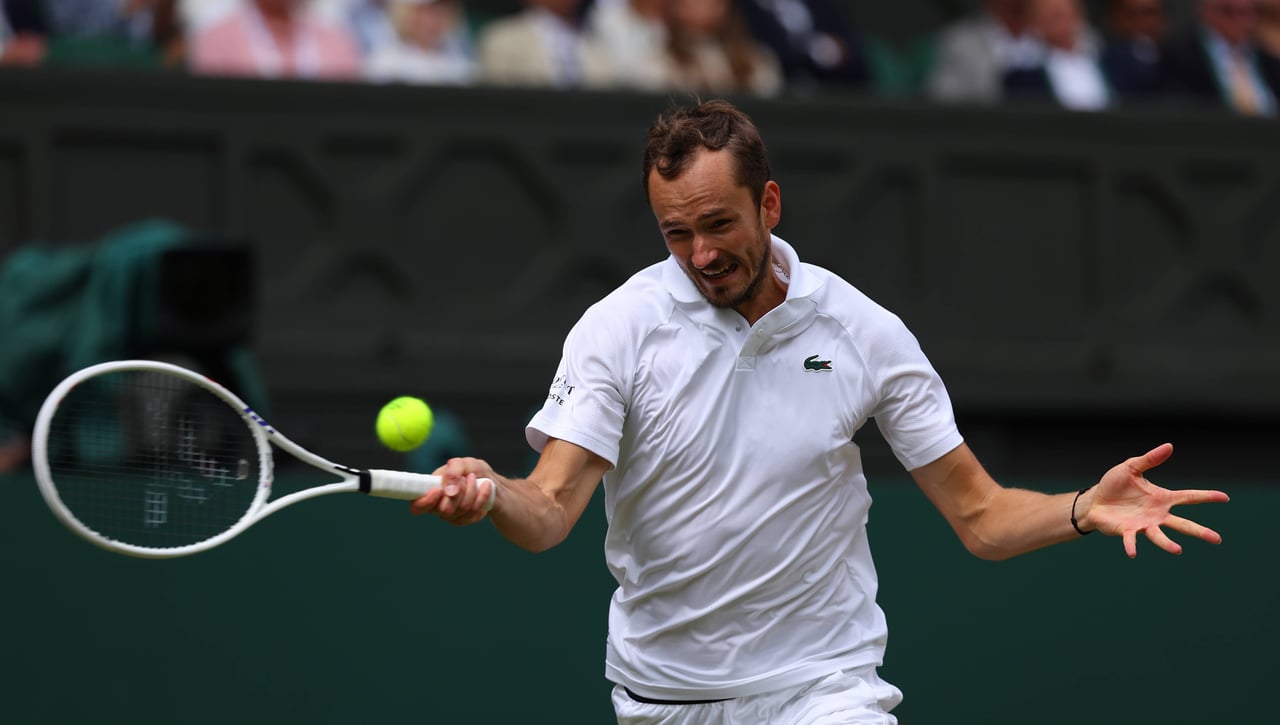 Daniil Medvedev sale del pozo