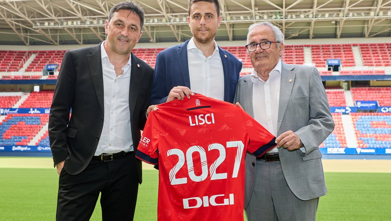 Lisci agradece la confianza de Osasuna y apuesta por un equipo "agresivo"