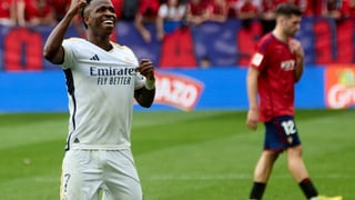 Vinicius, irritado por la amarilla en Pamplona 