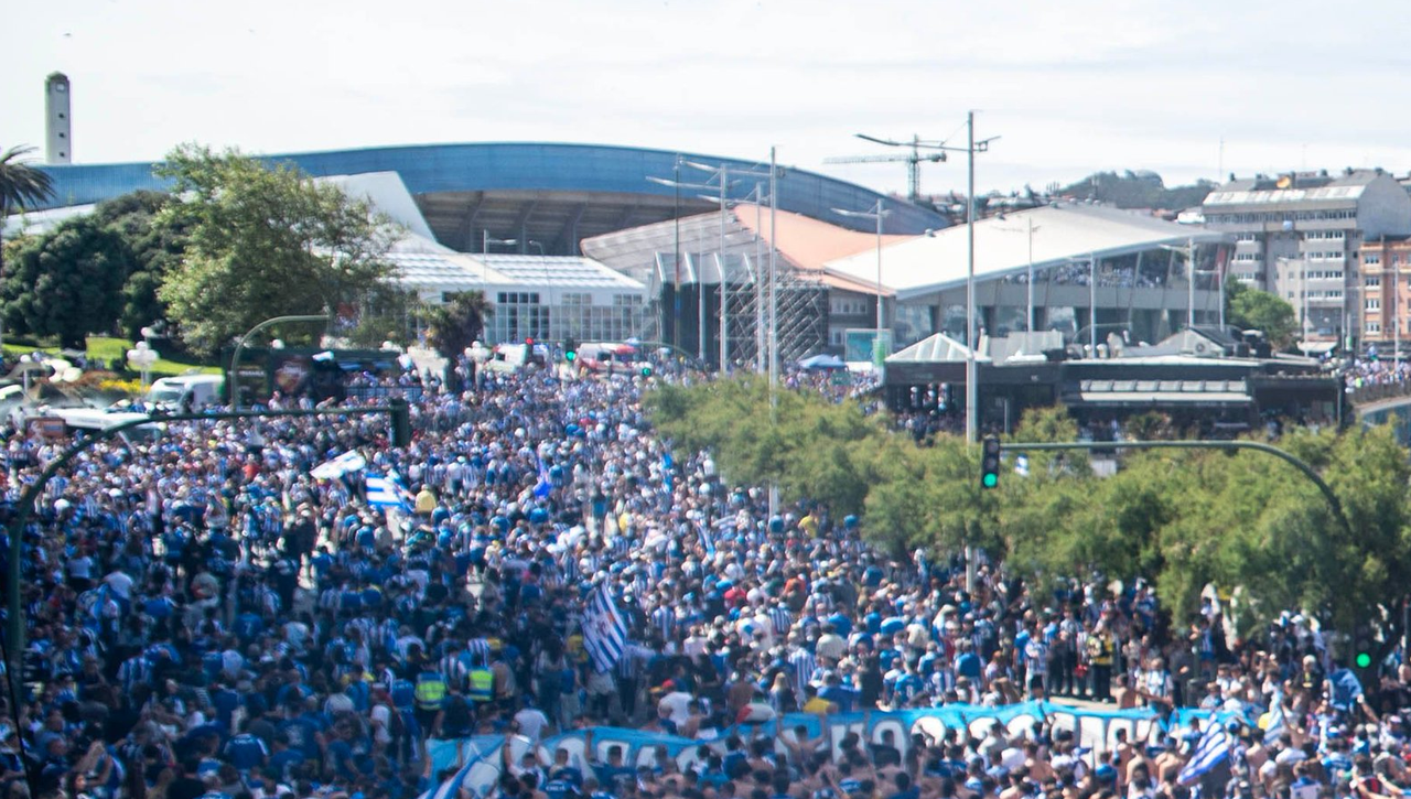 Incidente en la previa del Deportivo de la Coruña - Barcelona B