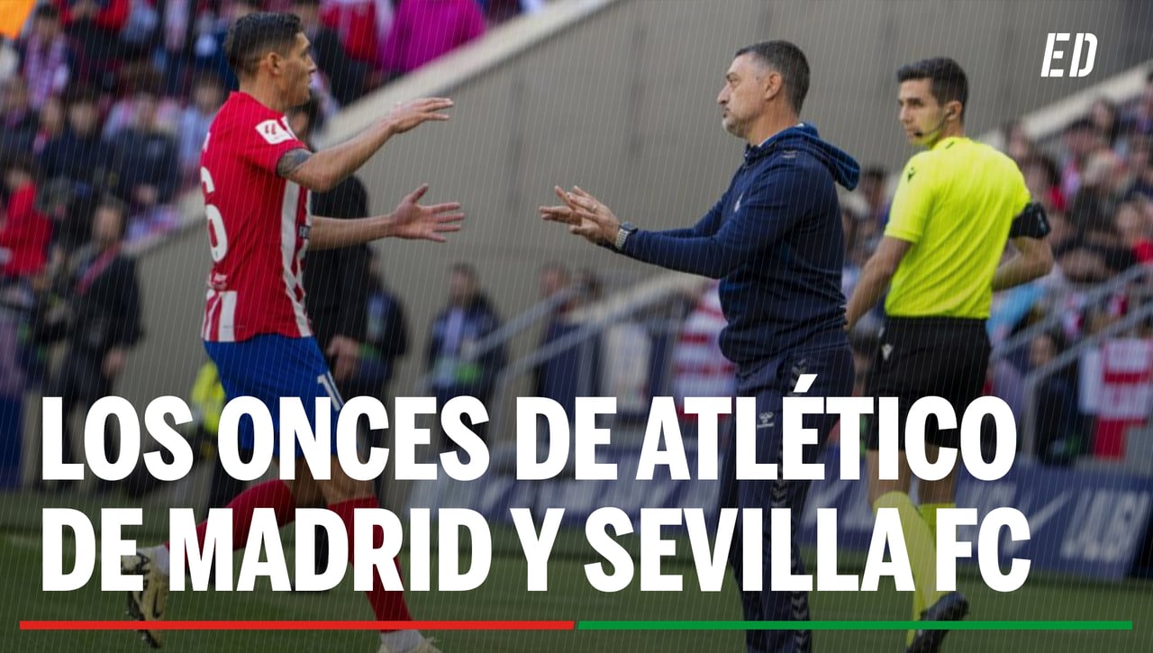 Alineaciones Atlético de Madrid - Sevilla FC: alineación confirmada de Atleti y Sevilla en la jornada 16 de LaLiga EA Sports