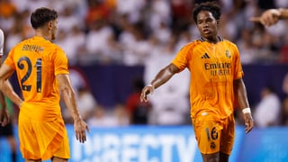 Rodrygo, Endrick y Brahim, contra el Barça