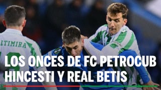 Alineaciones Petrocub - Betis: Alineación confirmada de FC Petrocub Hincesti y Real Betis en la Conference League