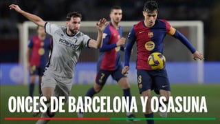 Alineaciones Barcelona - Osasuna: Alineación confirmada de Barcelona y Osasuna en la jornada 16 de LaLiga EA Sports