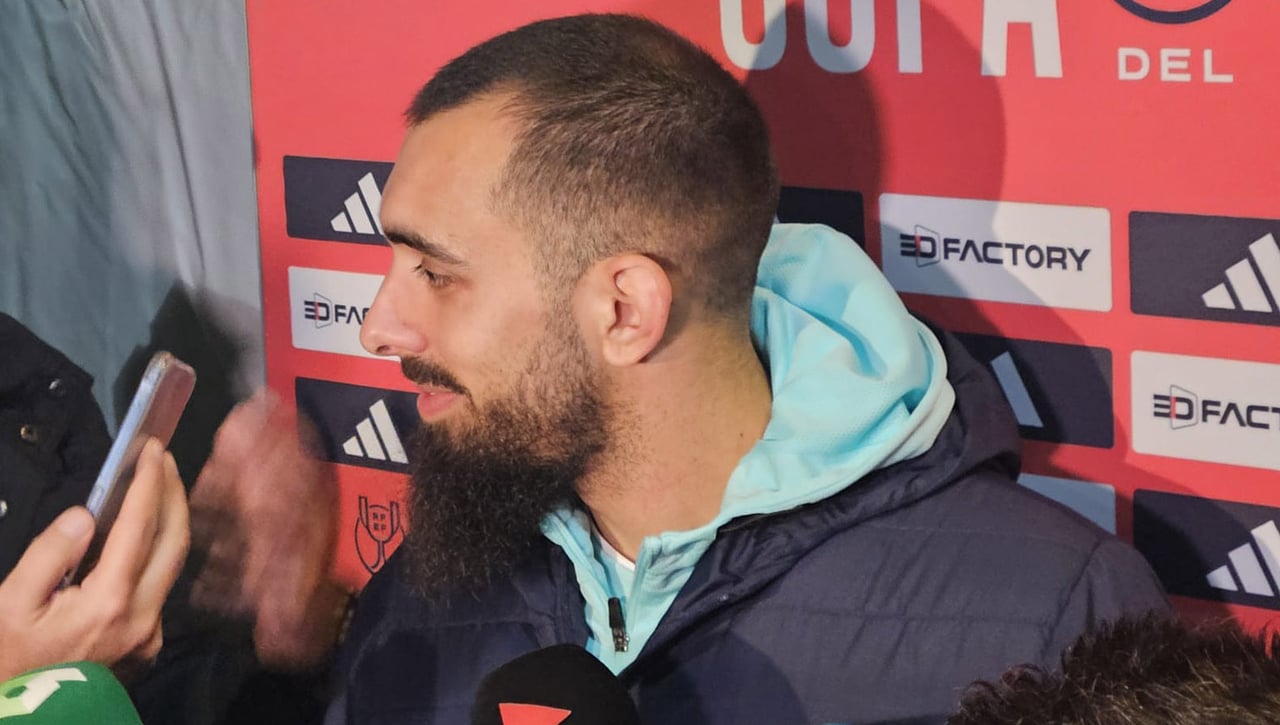 Dardo de Borja Iglesias tras marcar el gol decisivo: "El peso me lo ponéis vosotros"