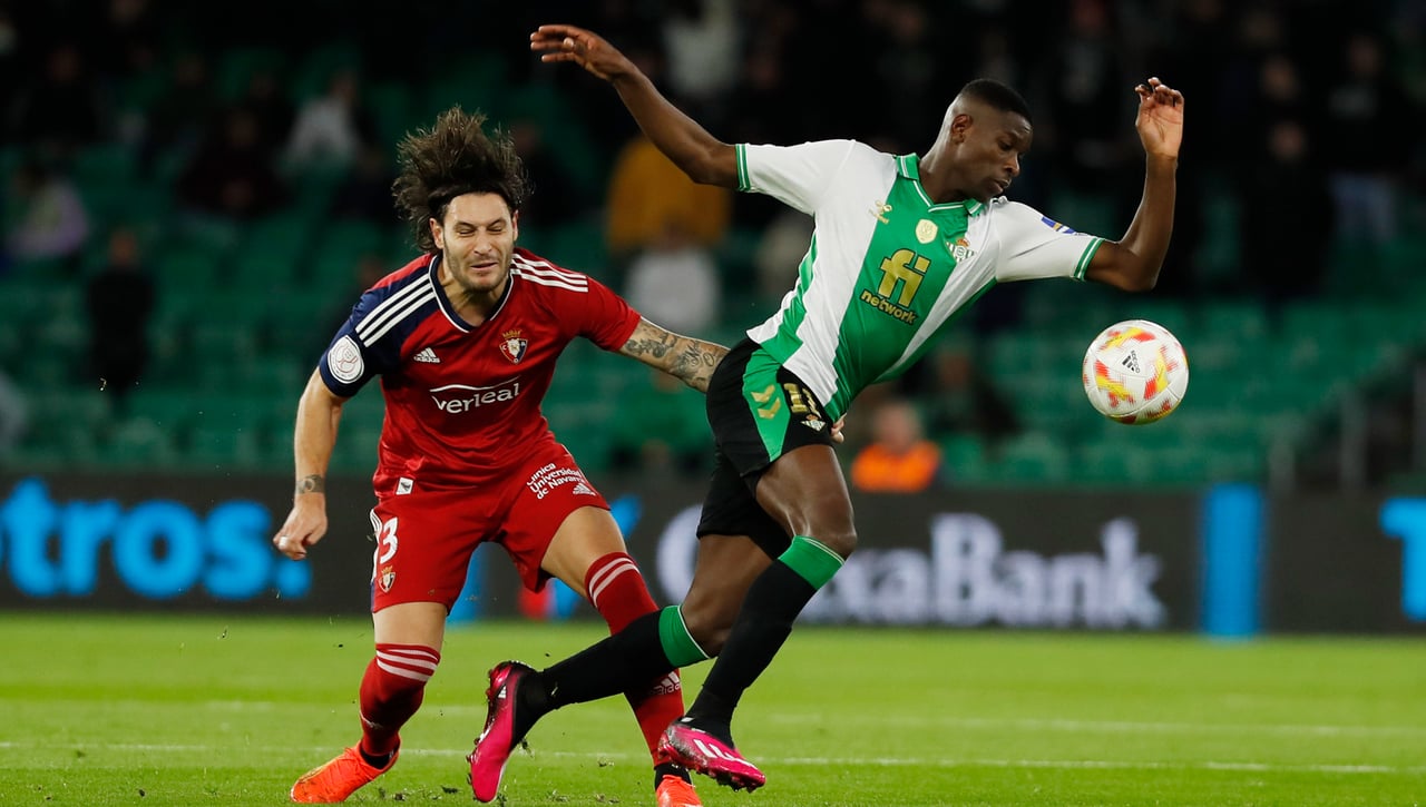 Betis - Osasuna: horario, canal y dónde ver hoy por TV y online el partido de LaLiga EA Sports