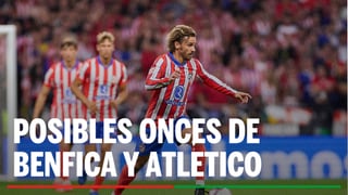 Alineaciones Benfica - Atlético de Madrid: Alineación posible de Benfica y Atlético de Madrid en el partido de hoy de la UEFA Champions League