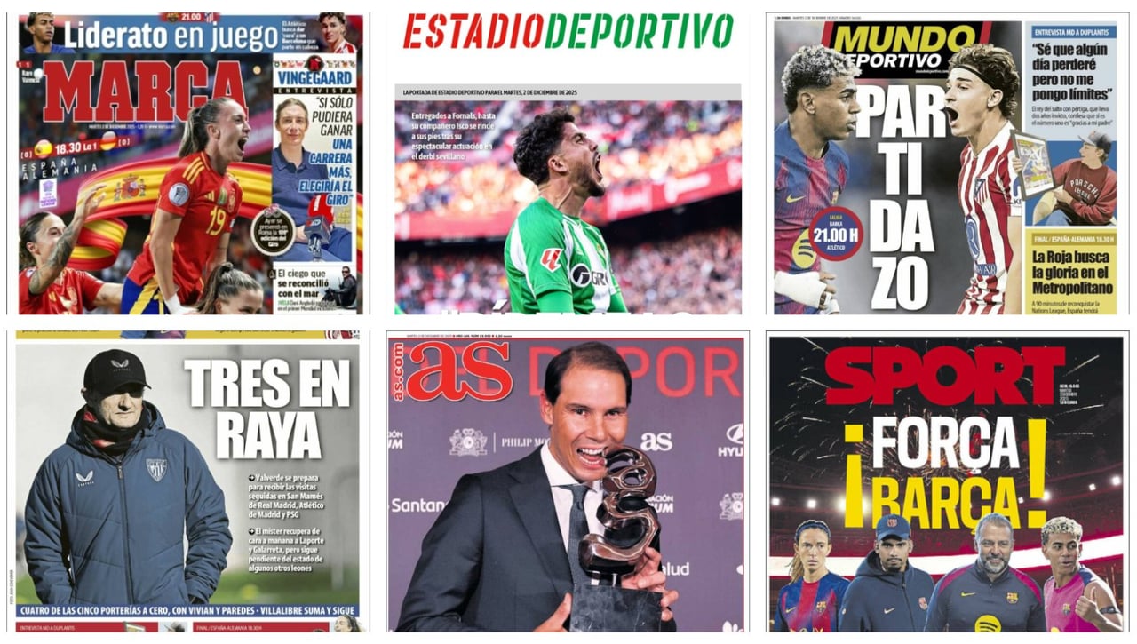 Rendidos a Pablo Fornals, España busca revalidar su corona en la Nations League, el liderato de LaLiga en juego... Así vienen las portadas