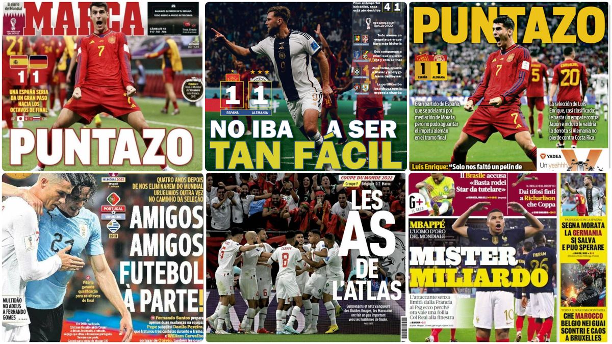 Las portadas del lunes: 'No iba a ser fácil', pero un 'Puntazo' 'Titánico'  deja 'Todo a punto' para España - Estadio Deportivo