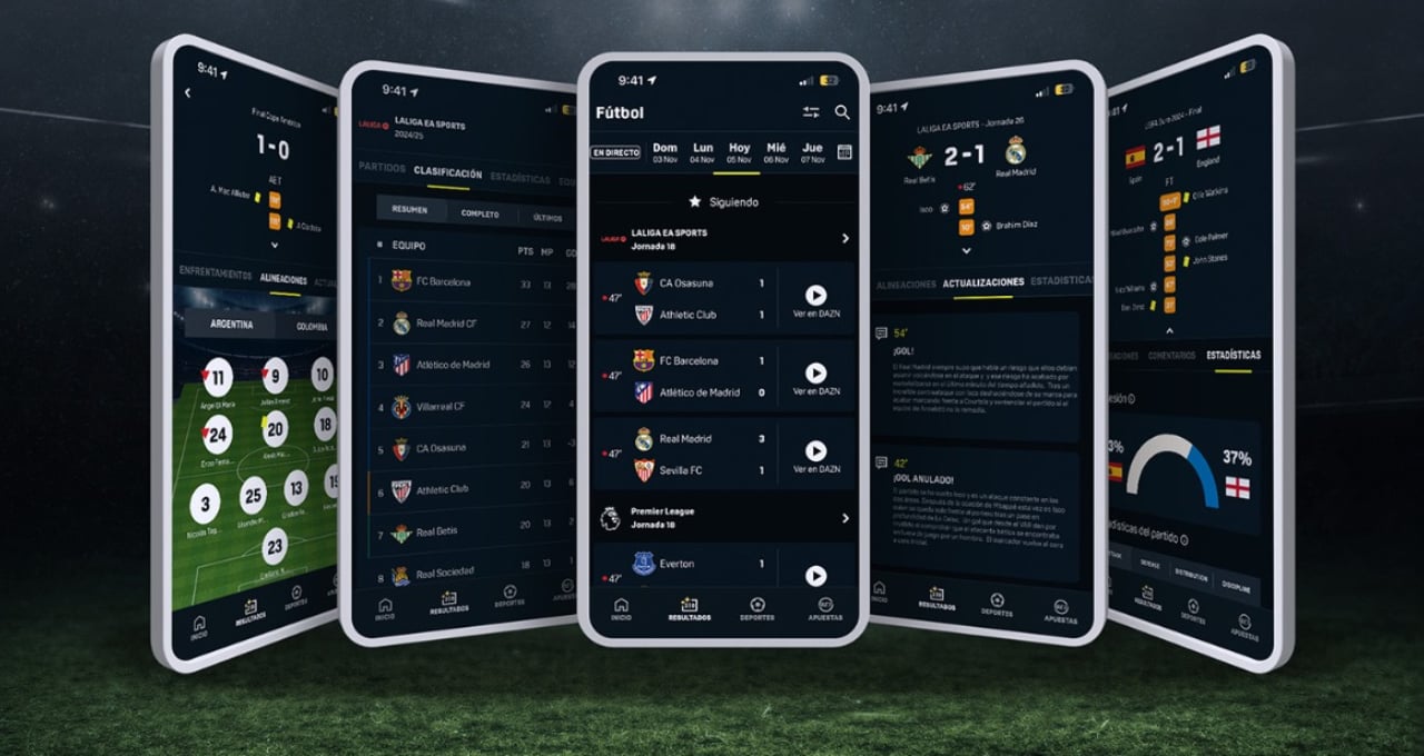 DAZN revoluciona el mercado lanzando un potente motor de estadísticas de fútbol