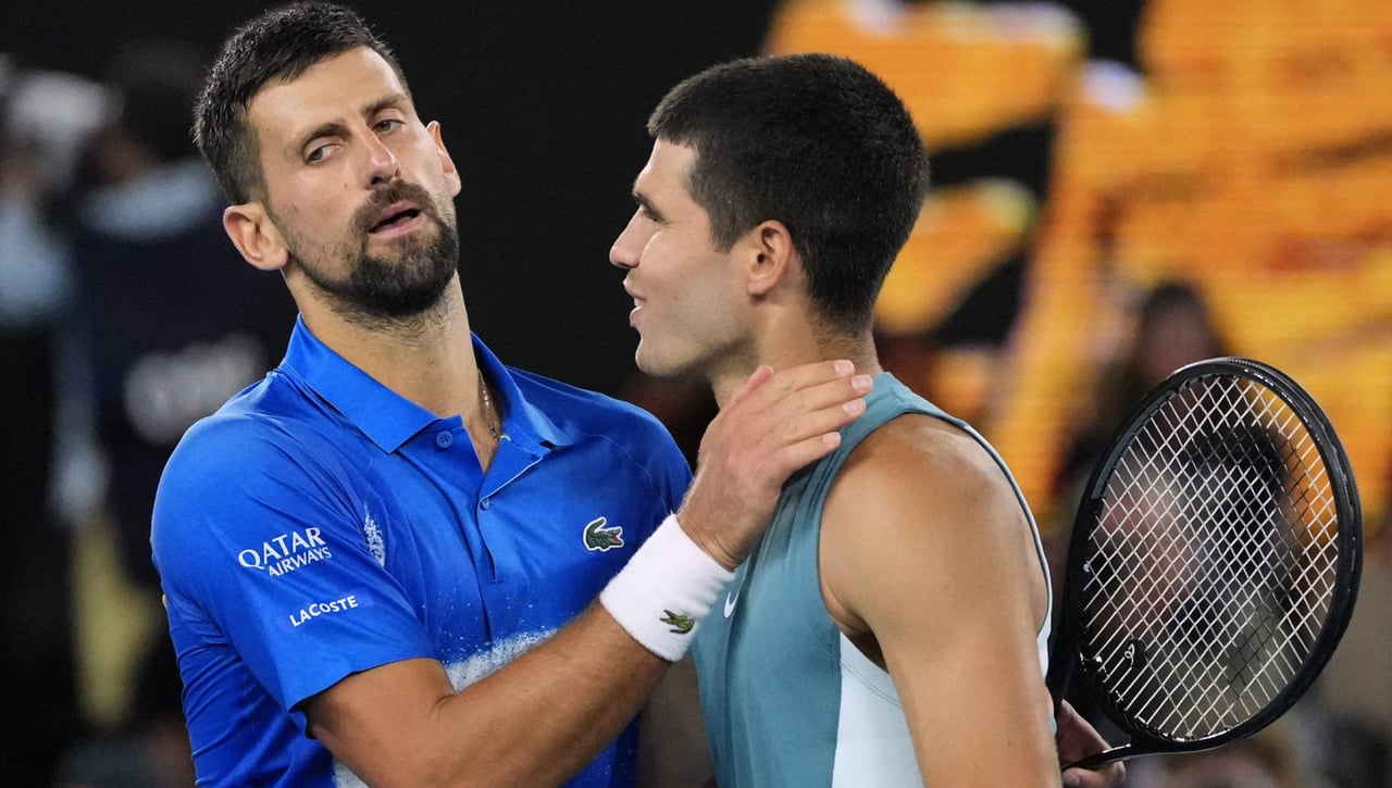 Djokovic y Carlos Alcaraz, fuego cruzado