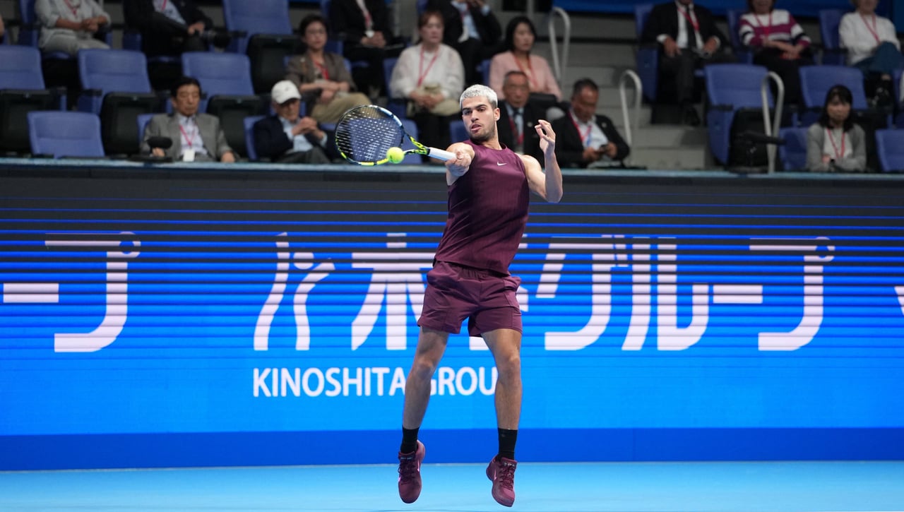 Alcaraz – Nakashima: Horario, canal y dónde ver en TV y online el partido de Carlos Alcaraz en el ATP Tokio 2025