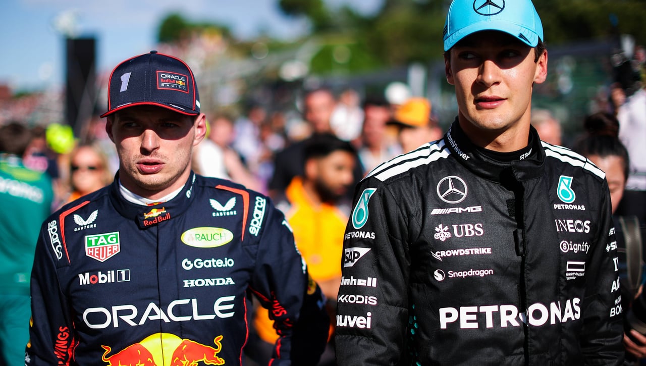 Verstappen por Russell en Mercedes