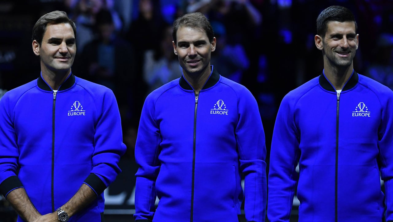 Federer antes que Nadal y Djokovic