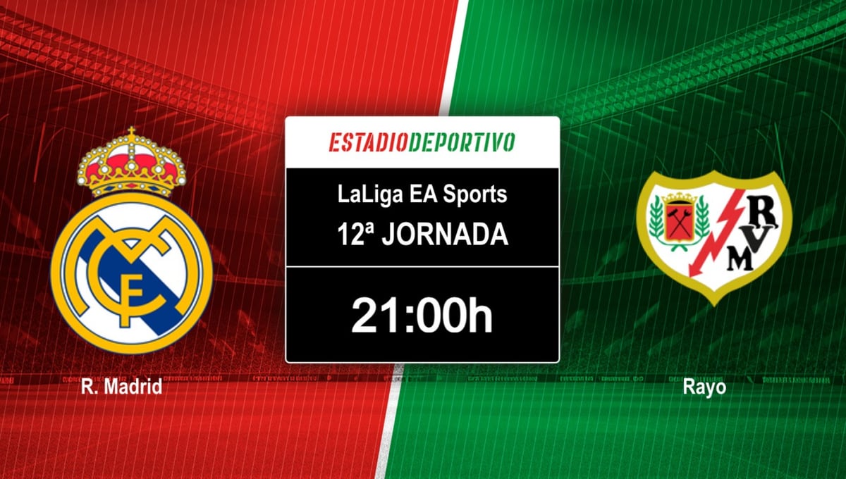 Real Madrid – Rayo Vallecano, en directo el partido de LaLiga EA Sports