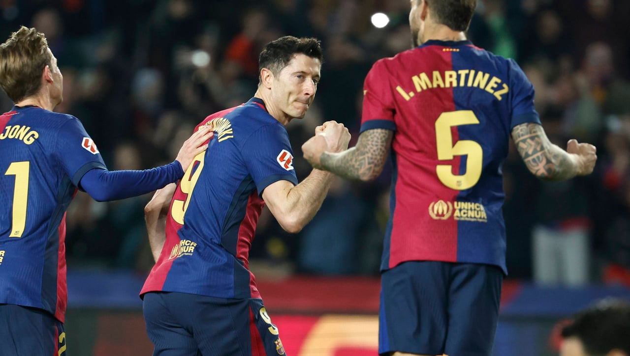 Barcelona 1-0 Rayo Vallecano: Lewandowski pone líder al Barça
