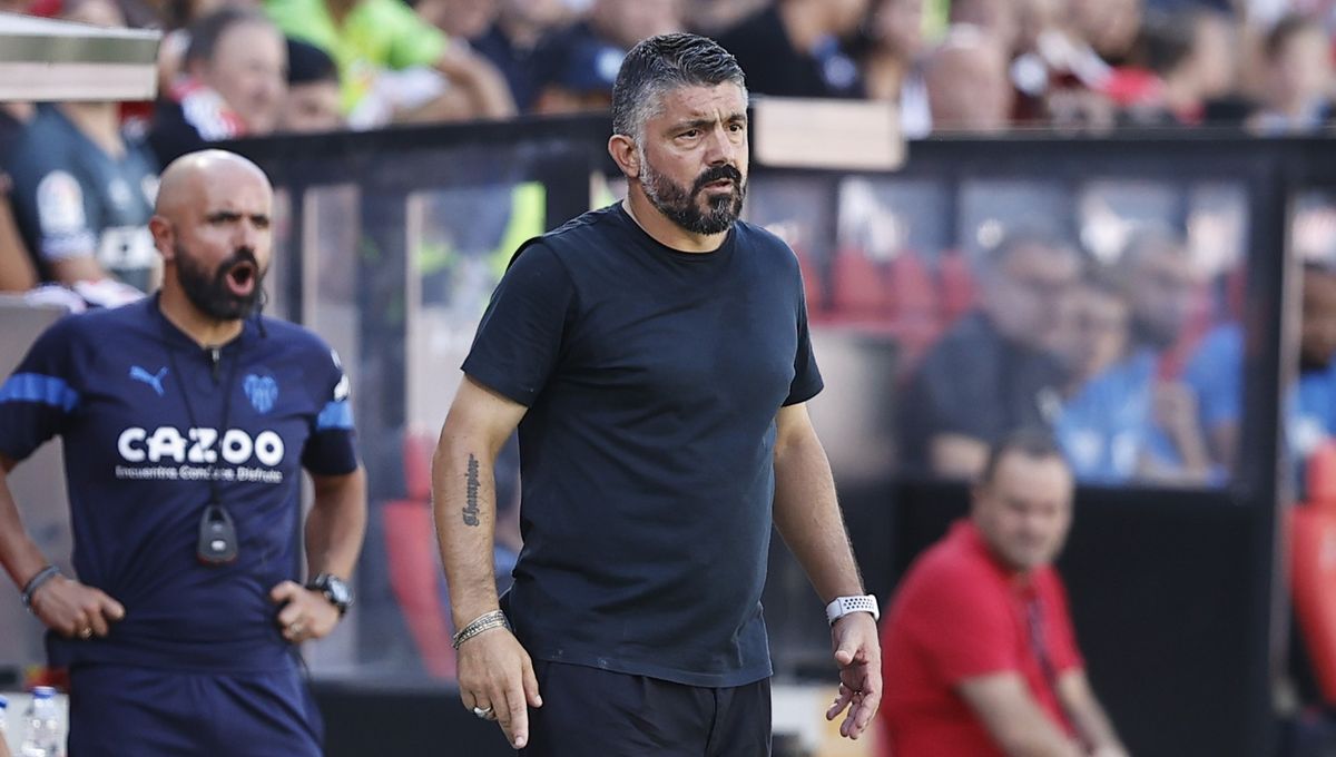Gattuso reparte una 'hostia' antes del partido contra el Sevilla y actualiza la amenaza de Cavani